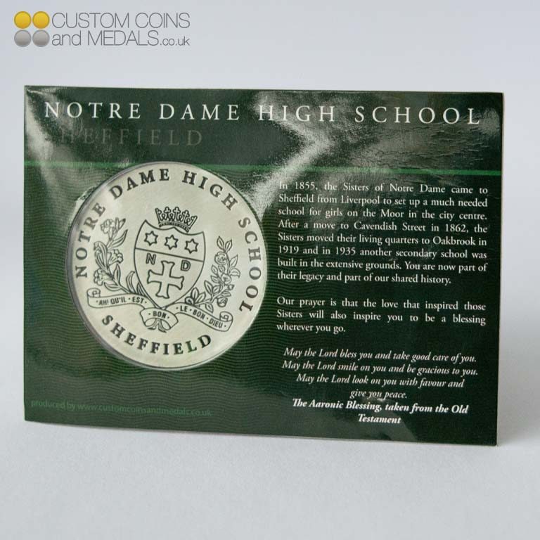 Notre Dame High School Mini Coin Card