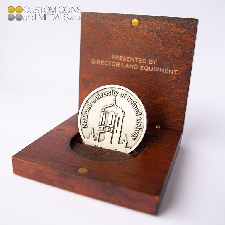 NUI Galway in Wooden Coin Box